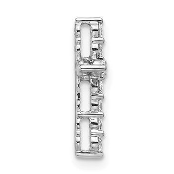 14K White Gold Certified Lab Grown Diamond VS/SI FGH Cross Pendant — alternate view
