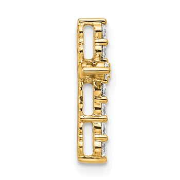14K Certified Lab Grown Diamond VS/SI FGH Cross Pendant — alternate view