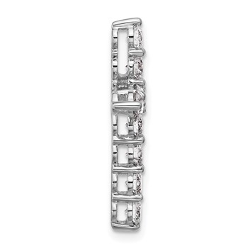 14K White Gold Certified Lab Grown Diamond VS/SI FGH Cross Pendant — alternate view