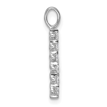 True Origin 14K White Gold 1/2 carat Lab Grown Diamond VS+ F+ Complete Alphabet B Pendant — alternate view