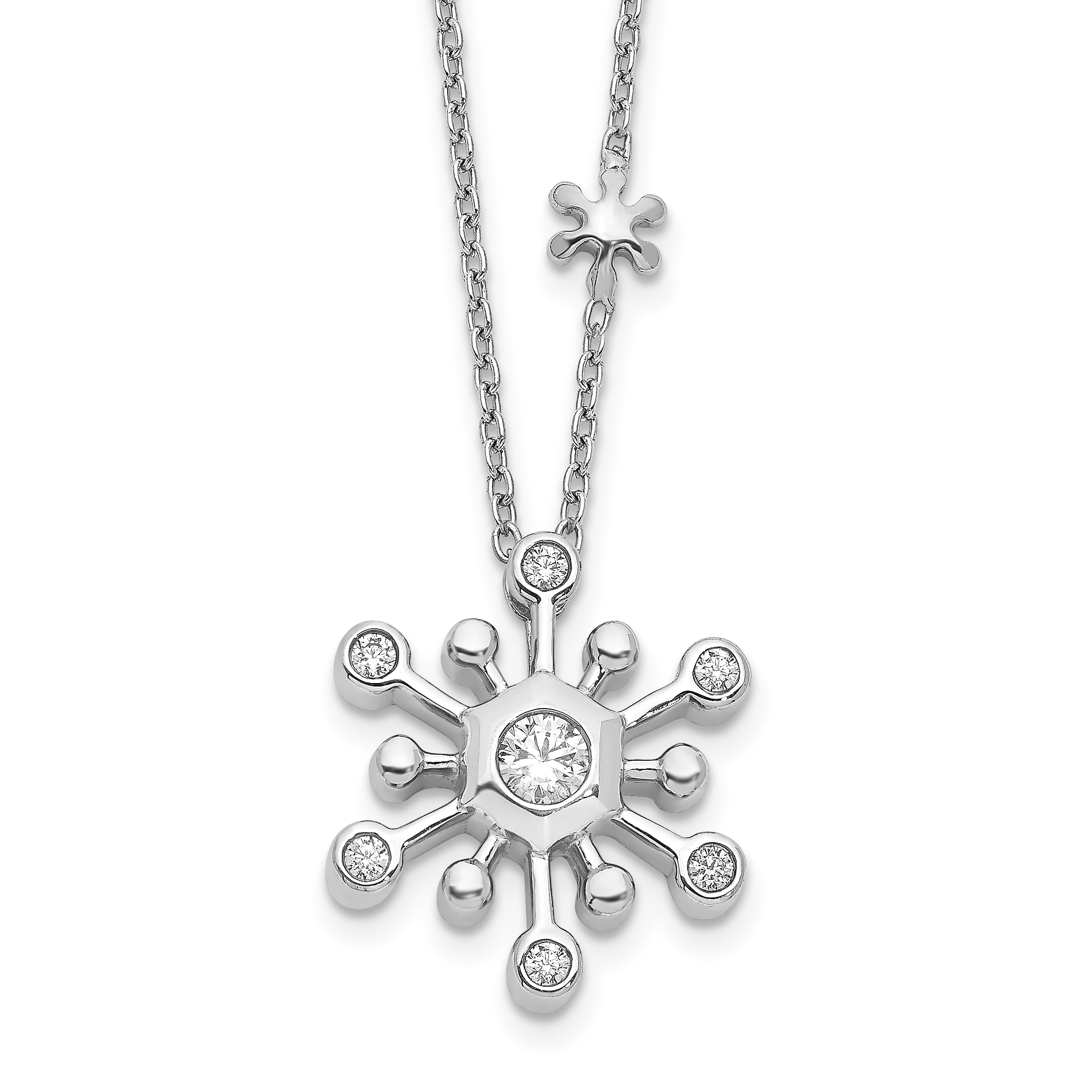 Diamond Snowflake Necklace - Featherstone Design