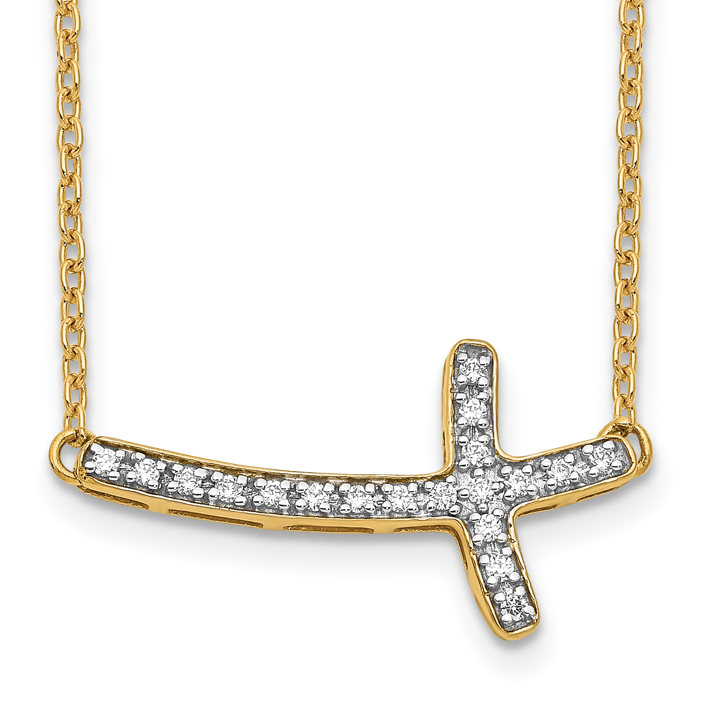 Sterling Silver Sideways Cross Necklace | Delray Beach, FL – Arsy-Varsy  Jewelry & Decor