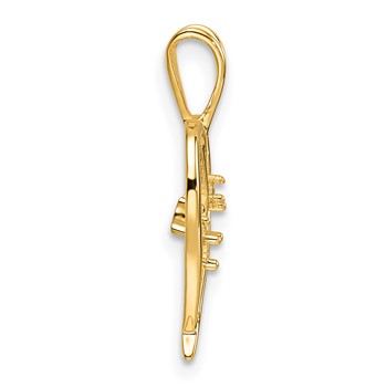 10K Heart Pendant Mounting — alternate view