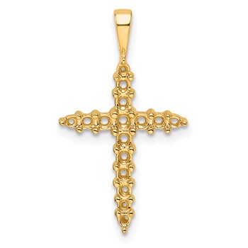 14k Diamond Cross Mounting