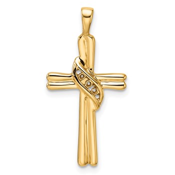 14k Cross Pendant Mounting