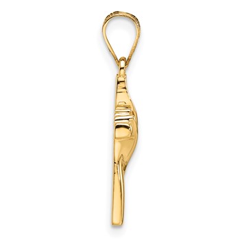 14k Diamond Cross Mounting — alternate view