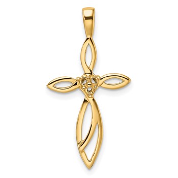 14k Cross Pendant Mounting