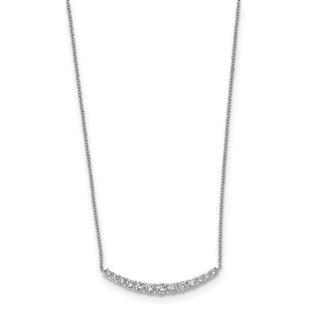 14kw TRUE ORIGIN Lab Grown Diamond VS+ F+ Pendant with Chain — alternate view