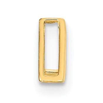 14k Polished Triangle Chain Slide — alternate view
