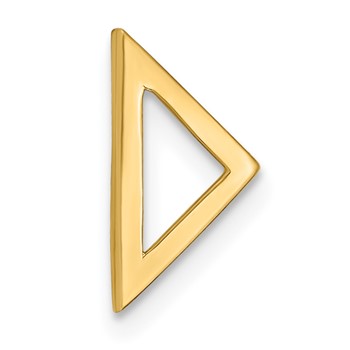 14k Polished Triangle Chain Slide