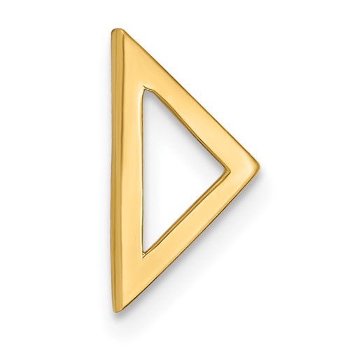 14k Polished Triangle Chain Slide