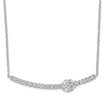 Sterling Silver CZ Fashion Necklace