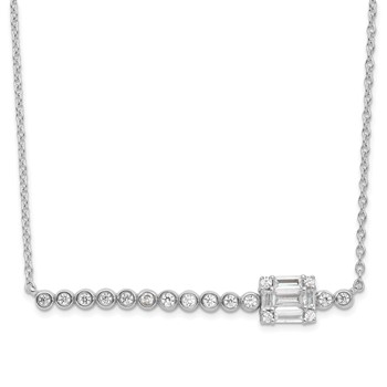 Sterling Silver CZ Fashion Necklace