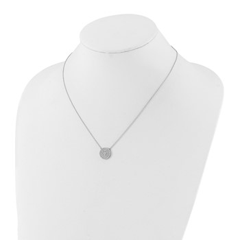 Sterling Silver CZ Necklace — alternate view