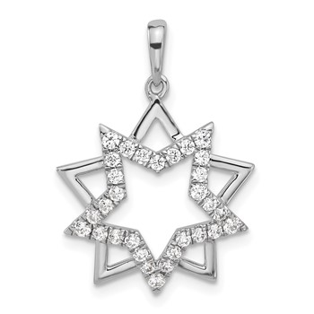 Sterling Silver CZ Star Pendant