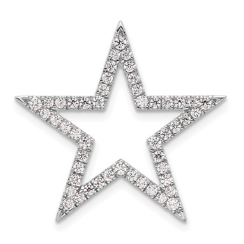Sterling Silver CZ Star Pendant