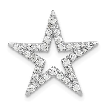 Sterling Silver CZ Star Pendant