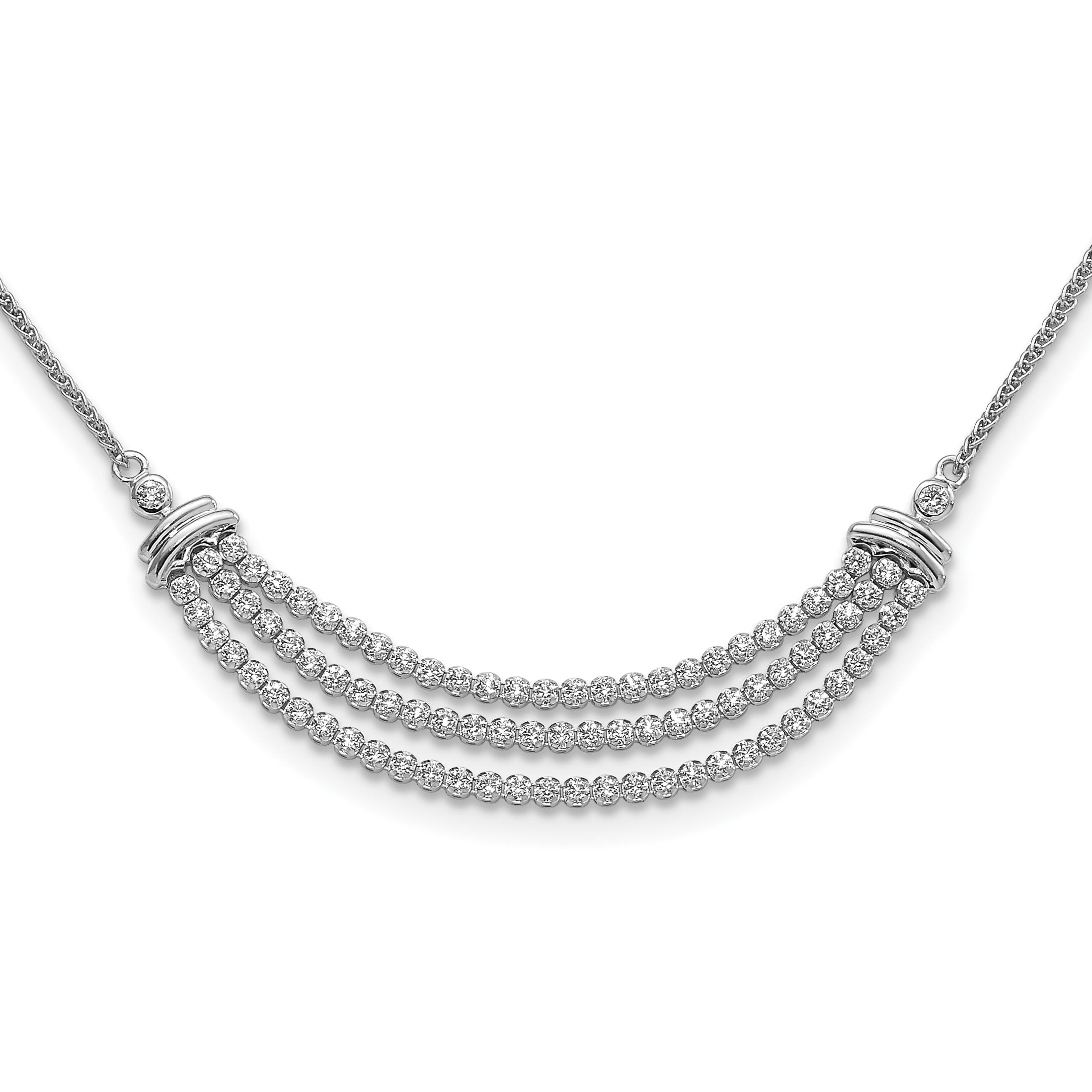 Diamond hot sale bolo necklace