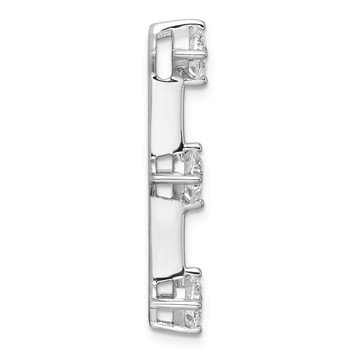 Sterling Silver CZ Graduated Pendant — alternate view