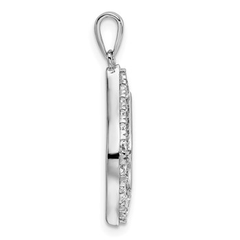 14k White Gold 1 carat Lab Grown Diamond VS/SI+ G+ Complete Fashion Teardrop Shape Pendant — alternate view