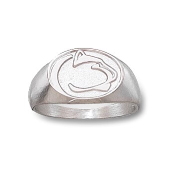 S/S PENN STATE UNIV LION HEAD RING SZ 7