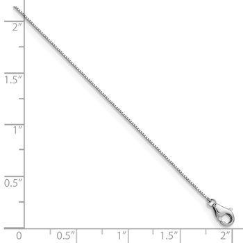 Herco Platinum Polished 0.5mm Solid Box 24 Inch Chain — alternate view