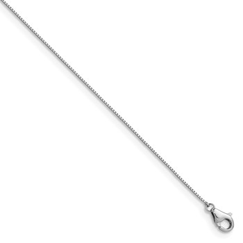 Herco Platinum Polished 0.5mm Solid Box 24 Inch Chain