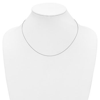 Herco Platinum Polished 0.5mm Solid Box 18 Inch Chain — alternate view