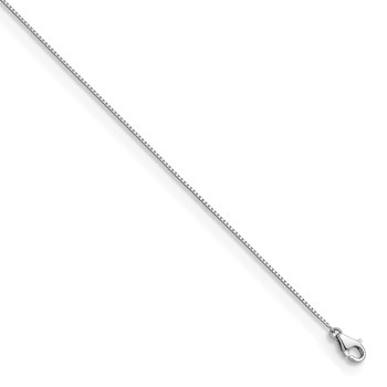 Herco Platinum Polished 0.7mm Solid Box 22 Inch Chain