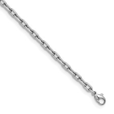 Image of Herco Platinum Polished 4.7mm Solid Cable 30 inch Chain