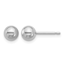 Image of Herco Platinum Polished 6mm Ball Post Earrings