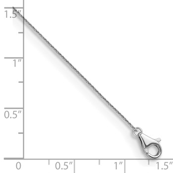 Herco Platinum Solid 0.7mm Wheat 18 inch Chain — alternate view