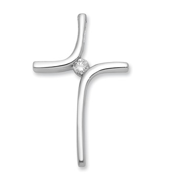 10kw Diamond Cross Pendant