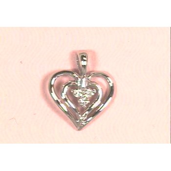 10kw Diamond Pendant - No Chain RD 3-.02 Mel:F53