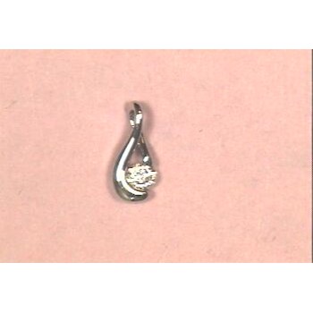 10ky Diamond Pendant -No chain 1-.10 RD DIA. - Dia:F53