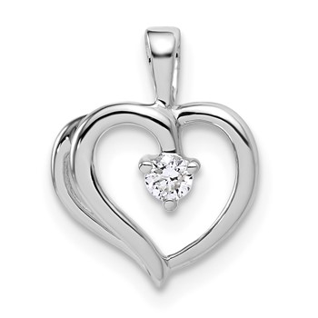 10kw Diamond Heart Pendant