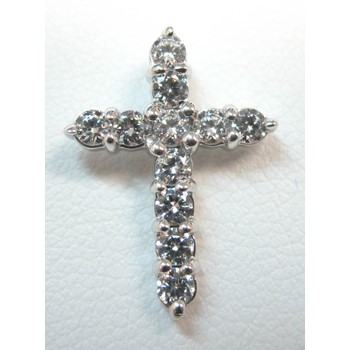 10k YG Diamond Cross Pendant  11- .045 RD DIA. - Mel:RDG