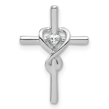 10kw Diamond Cross Pendant