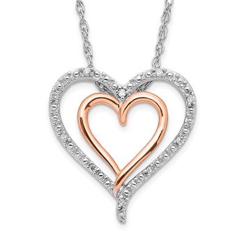 SS Rose Plate Small Heart 10 - 200' RD DIAS - Mel:S45