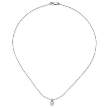 Sterling Silver Rhod-plated Diamonore Princess 16 in w/2in ext Necklace — alternate view