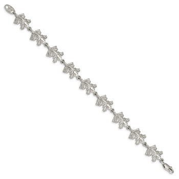 Sterling Silver Frogs Bracelet — alternate view