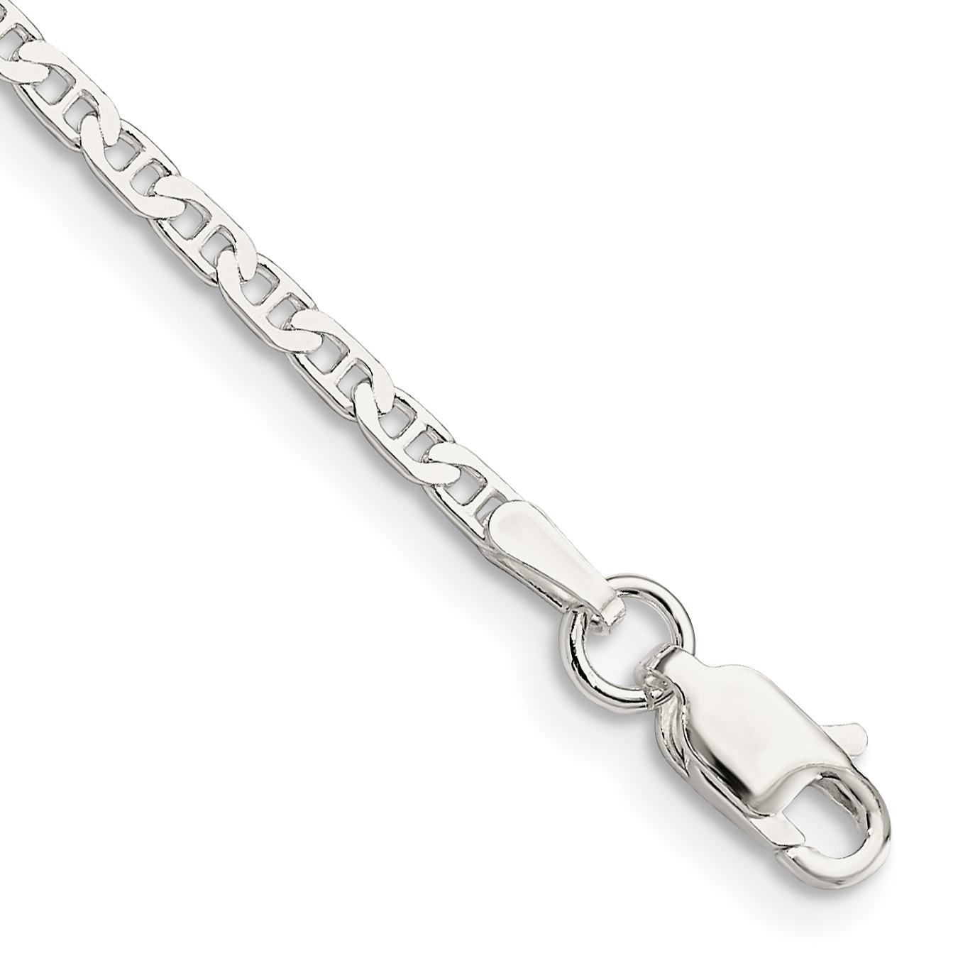 Anchor on sale silver chain