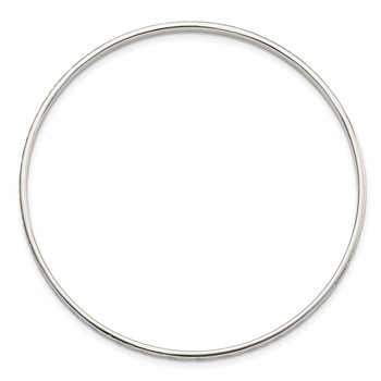 Sterling Silver Diamond Cut Slip-on Bangle — alternate view