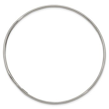 Sterling Silver 3.25mm Slip-on Bangle Bracelet — alternate view