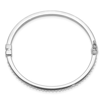 Diamond Fascination Diamond Mystique Sterling Silver Platinum-plated Diamond Baby Bangle — alternate view