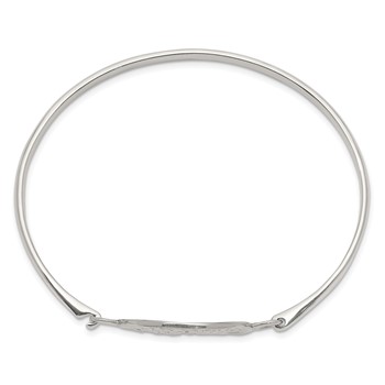 Sterling Silver Tree of Life Bangle — alternate view