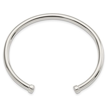 Sterling Silver Polished Cuff Bangle — alternate view