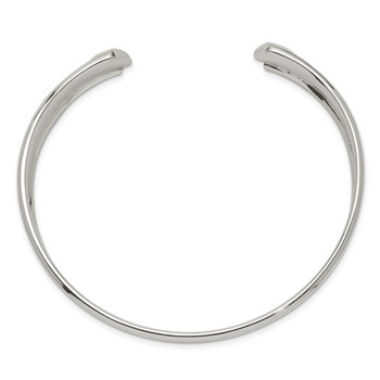 Sterling Silver 15mm Cuff Bangle — alternate view