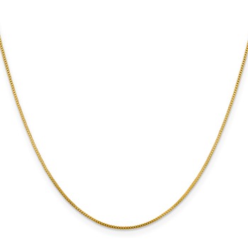 Flash Gold-plated Sterling Silver .8mm Box Chain — alternate view