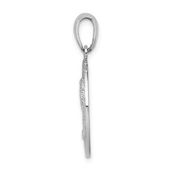 De-Ani Sterling Silver Rhodium-Plated Hilton Head with Palm Tree Round Pendant — alternate view